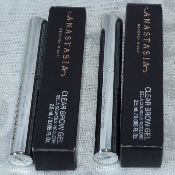 ๐ $13 - (2) pcs Anastasia B.H. Clear Brow Gel Travel Size .085oz New in Box - Picture 1 of 14